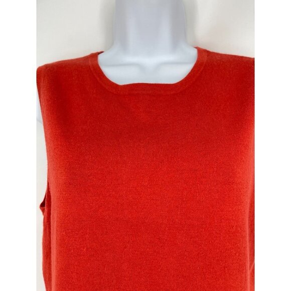 Michael Michael Kors Sleeveless Silk Blend Round Neck Sweater Size L - Picture 3 of 7